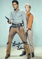 Barbara Eden Hand Signed 7x5 Inch Flaming Star Photo Elvis Presley