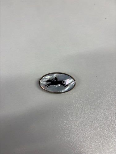 Racecourse mother pearl pin - racecourse,