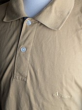 Vintage AQUASCUTUM London Mens Polo Shirt Beige - Large L
