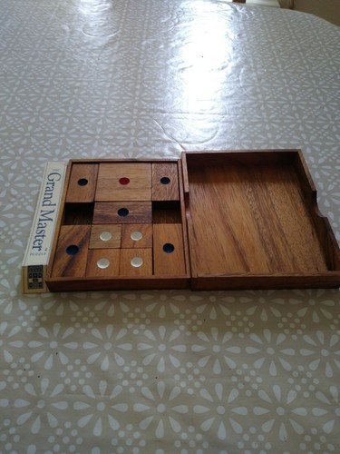Setting sun wooden puzzle box - setting,
