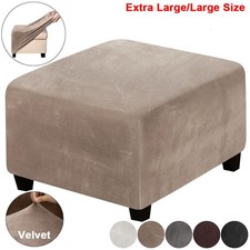 Stretch Velvet Footstool