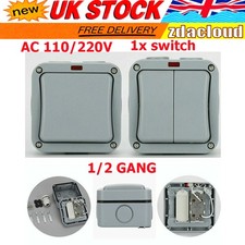 1/2 GANG 1/2WAY WALL LIGHT