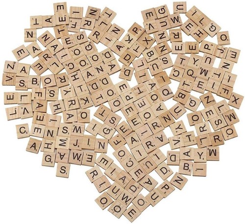1000 pcs new - wooden, scrabble