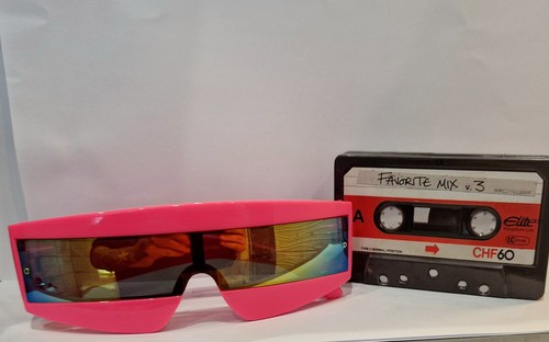 Men neon pink - men's, 80s
