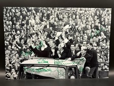 Celtic 1967 European Cup Trophy Parade signed x 8 12x8 Photo COA FREE POSTAGE