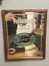 Tullamore Dew Vintage Irish Whiskey Bar Sign Mirror