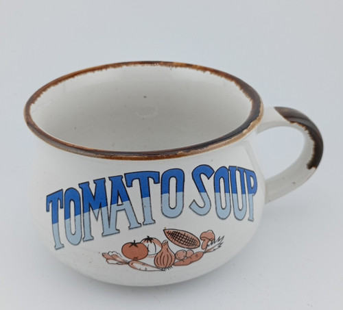 Vintage tomato soup ceramic - vintage,