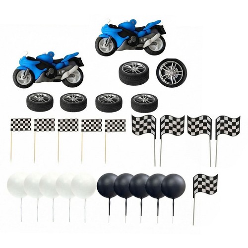 28pcs motorbike cake - 28pcs,