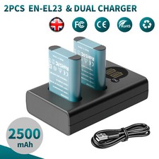 2× 2500mAh EN-EL23 Battery