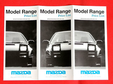 1991 MAZDA PRICE LIST - MX5 RX7 Cabriolet 626 Coupe 323F 121 B2000 E2200 -MINT!