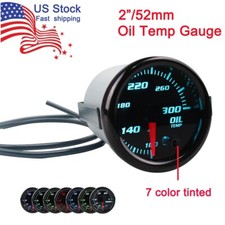 7 Color 2" 52mm Oil Temp Gauge