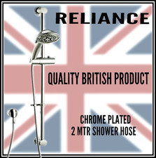 Chrome Shower Rail & head set