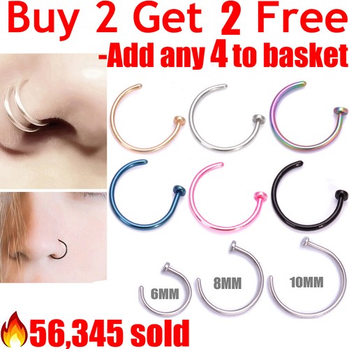Nose ring fake - nose, rings