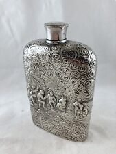 Antique Hip Flask EPNS Spirits