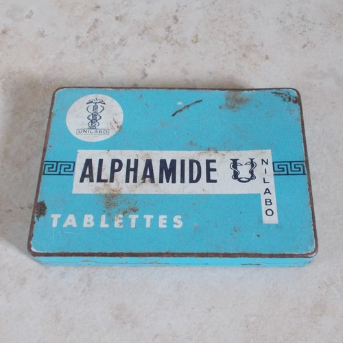 Vintage drugs tin box