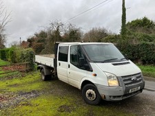 Ford transit tipper 2014 3 way crew cab 125 t350 red
