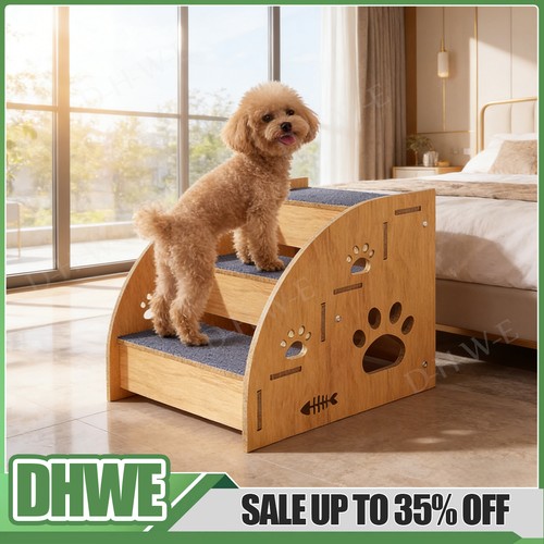 Steps pet ramp wooden dog - steps,