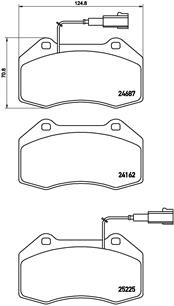 Brembo 139 brake pad - brembo, p