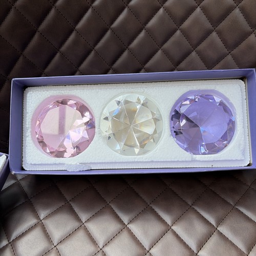 Set large pink lilac clear - set,