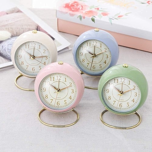Retro silent alarm clocks cute - silent,