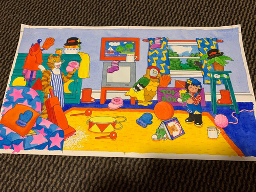 Original art work for playdays - for,
