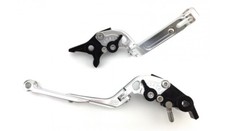 Silver Foldable Flip Up Brake