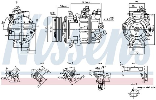 Compressor air conditioning - air,