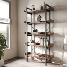 Rustic Wood Bookcase Bookshelf