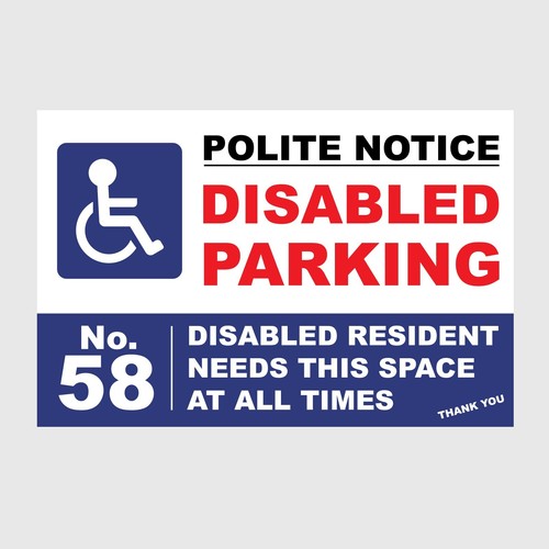Personalised disabled polite - personalised,
