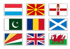 Flag Fridge Magnet (L - Z) 58