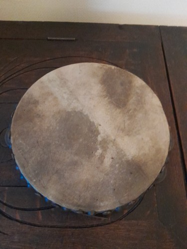 Vintage tamborine instrument - vintage,