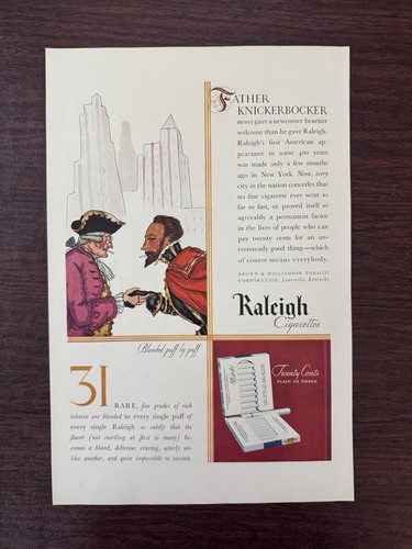 Raleigh cigarettes vintage - raleigh,