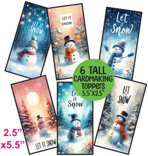 6 TALL Card Toppers CHRISTMAS