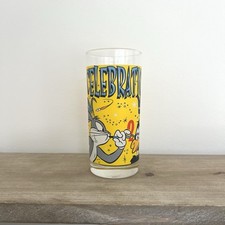 Looney Tunes 2000 Celebration Cartoon Tumbler Collectable Glass Cup