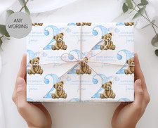 Blue Teddy Bear Wrapping