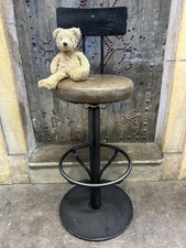 Round Swivel Leather Seat Bar Pub Restaurant Stool FREE MANCHESTER DELIVERY