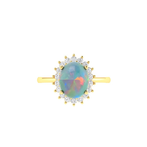 Diana oval opal diamond - oval,