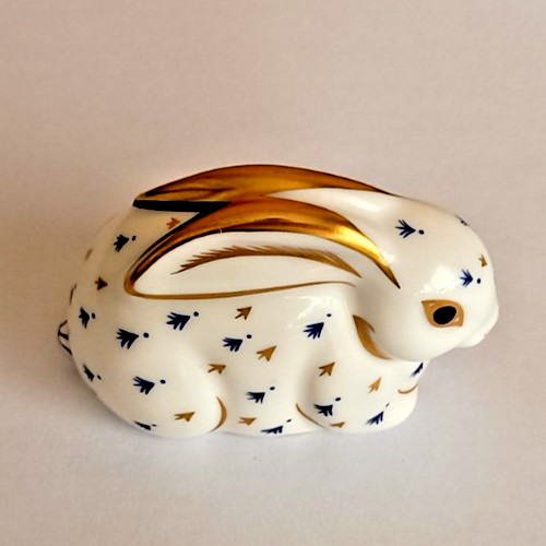 Royal crown derby bunny gold - bunny,