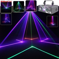 DM500 Animation RGB Laser Beam Lines Stage Disco Light DJ Party Pattern Projecto