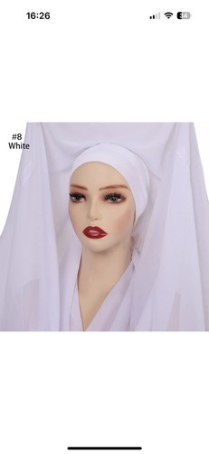 Hijab with attached cap - hijab,