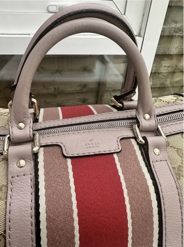 Gucci logo canvas leather - gucci,