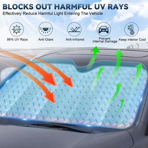 Foldable car windscreen sun - windscreen,