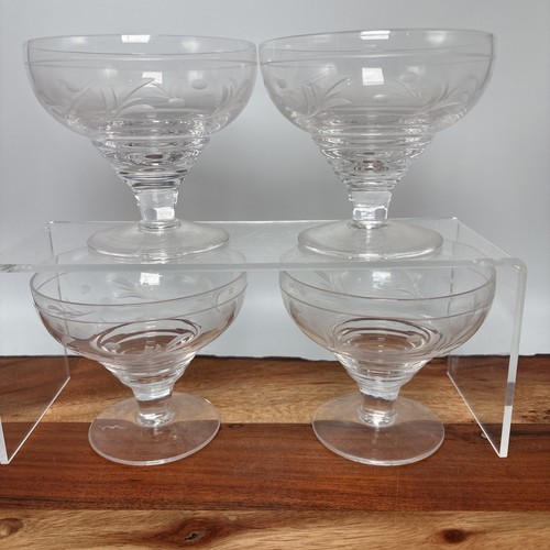 Set vintage etched clear - of,