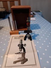 Vintage Merit Students Microscope  Circa  1950     , Tools , Box & Slide
