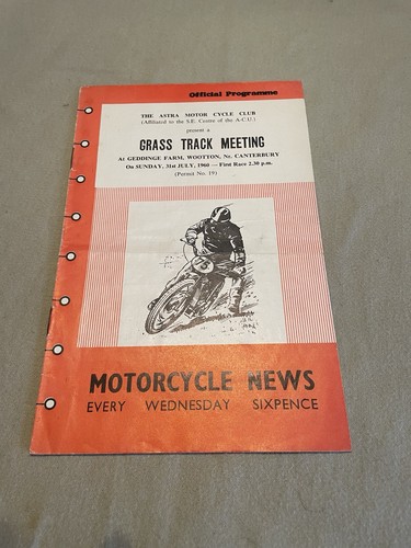 1960 motor cycle grass track - cycle,