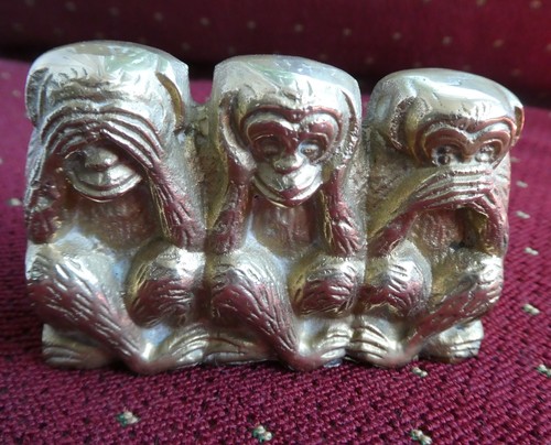 Vintage used cast brass - ,