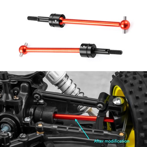 2pcs steel front rear axle - steel, front/rear