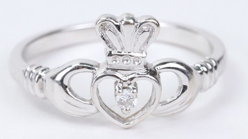 14k white gold diamond - white,