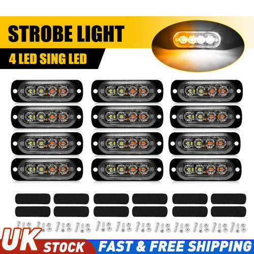 12x dual colour led strobe - 12x,