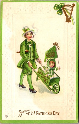 Embossed patrick day - st,